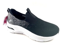 Skechers 149684 Black Arch Fit Air Cooled SlipOn Fashion Sneaker - £70.34 GBP