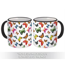 Flying Butterflies : Gift Mug Home Decor Garden Colorful Pattern Morpho Monarch  - £12.41 GBP