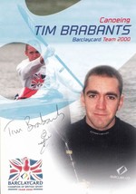 Tim Brabants British Olympic Games Canoe Canoeing Champion Hand Signed Photo - £8.39 GBP