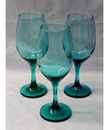 Libbey Glass TEARDROP JUNIPER 8&quot; Wine Stem Glass - Set Of 3 - FREE SHIPPING - $14.83