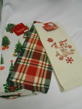 New lot of Christmas Woven Tea Kitchen &amp; Printed Towels Gifts  Let It Snow - £4.70 GBP