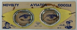 Vintage Novelty Aviator Goggle Motor cycle cop Toys Some rust pitting see Pictur - £20.10 GBP