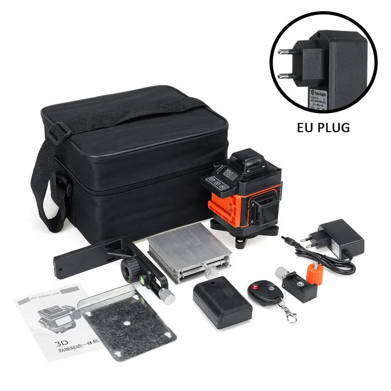 16 Lines Laser Level 4D Green Light Auto Self Leveling 360 Rotary Measur... - $11,008.01 MXN