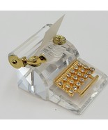 Swarovski 1997 Crystal Memories Typewriter w/ Paper Retired #208886  - $74.36 CAD