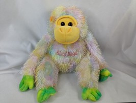 Six Flags Monkey Gorilla Ape Plush 12 Inch Hanging Multicolor Stuffed Animal Toy - £20.53 GBP