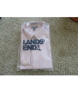 BNWT Lands&#39;End Pattern No Iron Supima Pinpoint Buttondown Collar Shirt, Men - $33.95 CAD