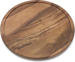 Acacia Wood 14&quot; Kitchen Turntable - £34.24 GBP
