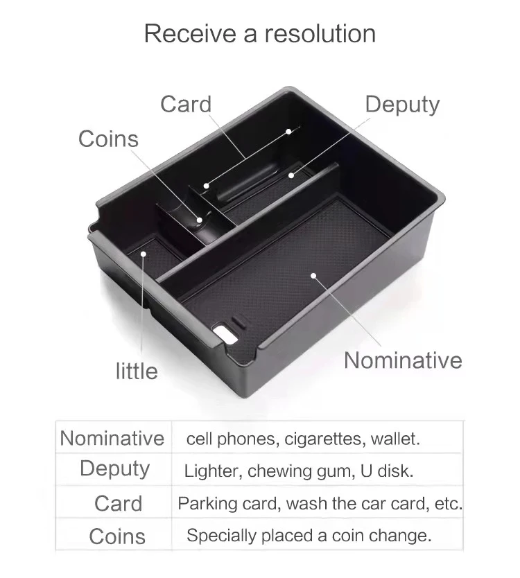 Car Center Console Storage Box for Hyundai Tucson NX4 2021 2022 - £18.03 GBP