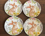 Grace Salad Plates Set of 8 New Easter Bunny Floral Butterflies New - £90.45 GBP