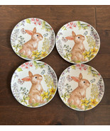 Grace Salad Plates Set of 8 New Easter Bunny Floral Butterflies New - $159.18 CAD