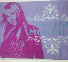 Hannah Montana Standard Pillow Case Guitar Undercover Pop Star Miley Cyr... - $14.65