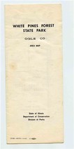 White Pines Forest State Park Ogle County Illinois Area Map 1969 - £10.16 GBP