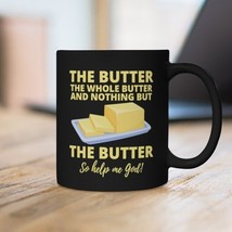 BUTTER Coffee Mug | NOTHING but the BUTTER | Black &amp; Yellow Bulletproof ... - $25.00