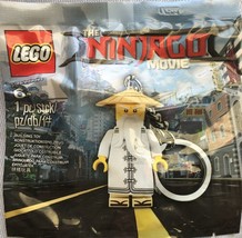 Lego The Ninjago Movie Master Wu Mini Figure Key Chain #5004915 - New - £5.45 GBP