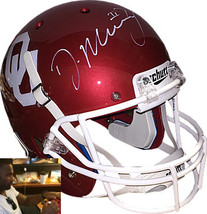 DeMarco Murray signed Oklahoma Sooners Schutt Full Size Replica Helmet #... - £152.67 GBP