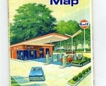Gulf Oil Company Tourgide Map Alabama Kentucky and Tennessee 1968 - $11.88