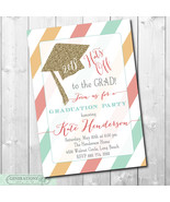 Graduation Party Invitation..."Hats Off"/Class of 2018/printable/Digital File - £11.78 GBP