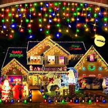 Christmas Decorations Lights Outdoor 400 LED 32.8 FT 8 Modes 75 Drops Fairy Stri - £45.90 GBP
