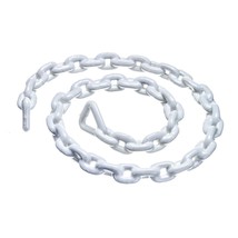 Boat Anchor Chain, Pvc, White, Coated, 3/8 In. X 6 Ft., For Boats Up To ... - $85.99