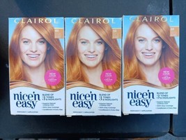 3 Clairol Nice &amp; Easy Permanent Hair Color 8R Medium Reddish Blonde(Y9) - £24.85 GBP
