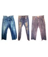 Rocawear Blue Jean Denim Distressed Jeans Pants Sizes 14 - 40 - £19.65 GBP