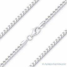 Italy .925 Sterling Silver 1.8mm Arrow Link Franco Chain Men&#39;s Italian Necklace - £38.54 GBP+