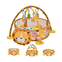 4-in-1 Baby Play Gym with Soft Padding Mat and Arch Design - Color: Yellow - £57.19 GBP