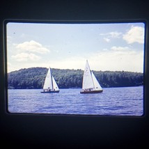 VTG 1969 35mm Nautical Racing Slide Two Sailboats On Water Racing Kodachrome - £16.71 GBP