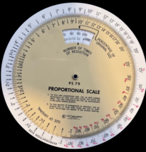 Vintage C-Thru Ruler Company Made In USA Proportional Scale PS 79 - £11.15 GBP