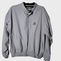 Zero Restriction USA Men L Grey Pullover Golf Sports Jacket Made in USA - $51.23