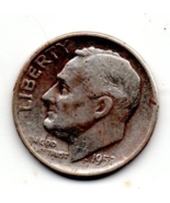 1952 S Roosevelt Dime (90% Silver) Very Light Wear - $8.00