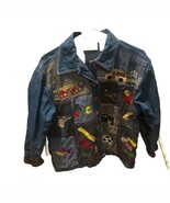 Vintage Karen Hart Shirt Adult small  Denim Patchwork Teacher School Women - $432.78 MXN