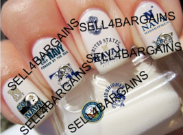 40 UNITED STATES NAVY MIDSHIPMEN》US MILITARY》10 DIFFERENT DESIGNS》Nail D... - $18.99