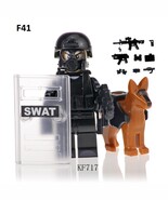 Swat Police With Dog Minifigure - Custom Figure - $5.10