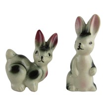 Vintage Made in Occupied Japan Salt Pepper Shakers Field Bunny Rabbits C... - £14.48 GBP