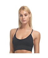 Felina Ladies 1 Pack Seamless T-Back Wire Free Bralette, Size Large, BLACK - $8.65 CAD