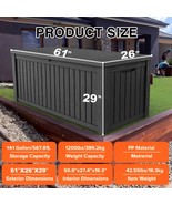 161 Gallon Outdoor Storage Box, Resin Waterproof And UV Resistant Deck B... - €227,89 EUR