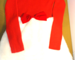 CHRISTMAS MINI MRS CLAUSE RED WHITE VERY WARM DRESS LIGHTS UP WOMENS SMALL - $35.99