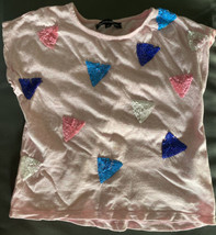 French Connection Girl’s Multicolored Sequi Top, Age 6-7 - £5.60 GBP