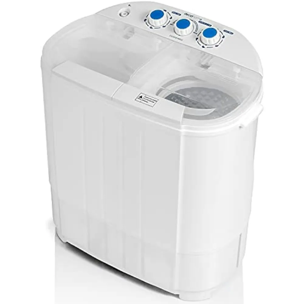 Compact Washing Machine with Twin Tub for Wash and Spin Dry, Portable, B... - $491.80