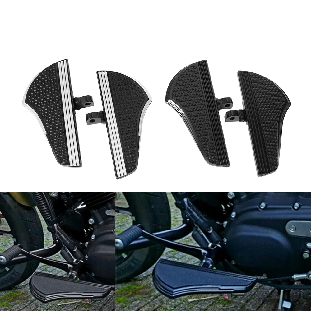 1 Pair Motorcycle Rear Passenger Defiance Floorboards Male Mount Foot Pegs - £27.91 GBP+
