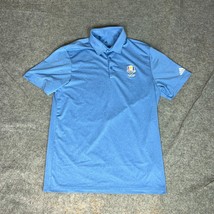 Adidas Mens Shirt Medium Blue Polo Golf Whistling Straits Ryder Cup Spor... - $21.98