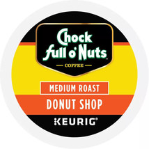CHOCK FULL O' NUTS DONUT SHOP MEDIUM ROAST KCUPS 12CT - $9.99