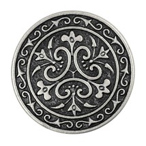 12 Pieces Celtic Flowers Metal Shank Buttons. 23Mm (7/8 Inch) (Antique S... - £20.44 GBP