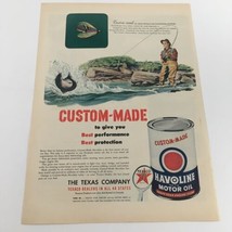 1950 Custom-Made Havoline Motor Oil Texas Company Vintage Print Ad - £11.22 GBP