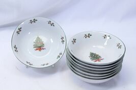 Noel Morning Christmas Soup Bowls 6-3/8"  Lot of 8  Xmas - $17.63