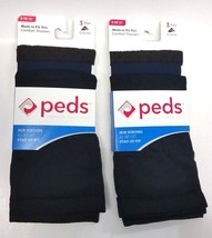 6 pairs Peds Comfort Trousers Socks Non Binding Stay-Up, Shoe Size 5-10 NWT - £12.60 GBP