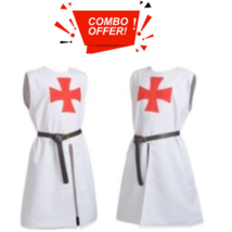 Combo Pack  Cotton Fabrics Templar Cross Tunic wear New  Best Gift Memorial Day - £69.22 GBP+