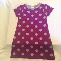  Size 3T Okie Dokie dress sweater holiday purple metallic silver Girls New - $12.79