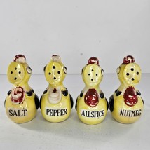 Vintage Relco Japan Chicken Rooster Shaker Set Salt Pepper Allspice Nutmeg - £39.10 GBP